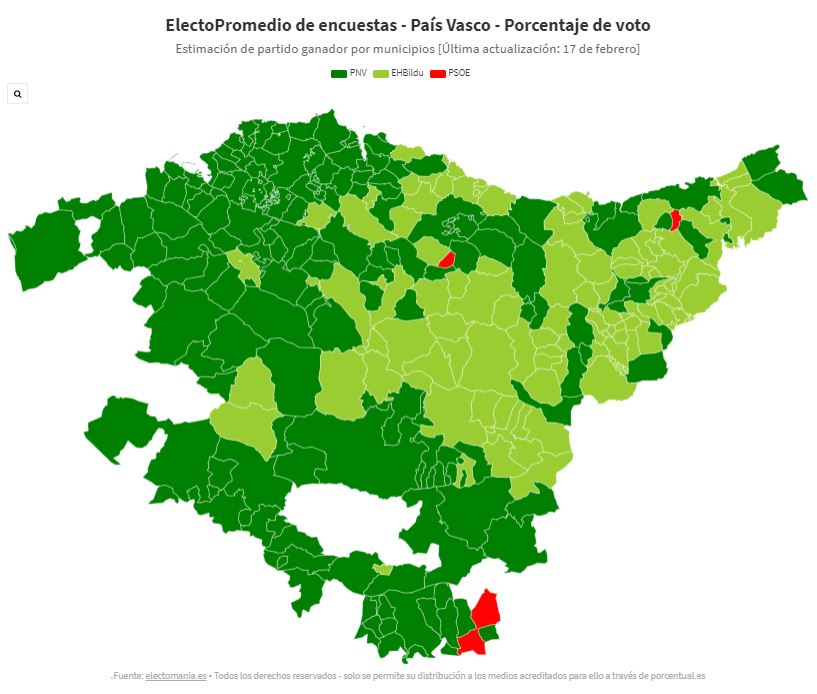 Mapa electoral Euskadi